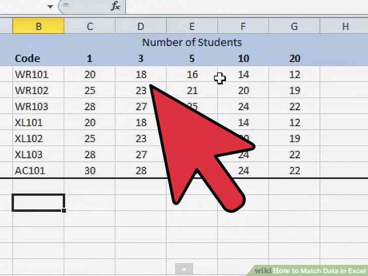 Image intitulée Match de Données dans Excel à l